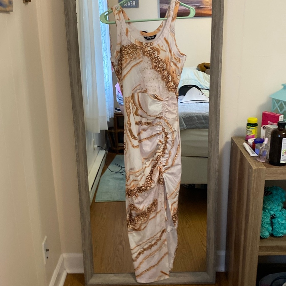 Cute open slit dress